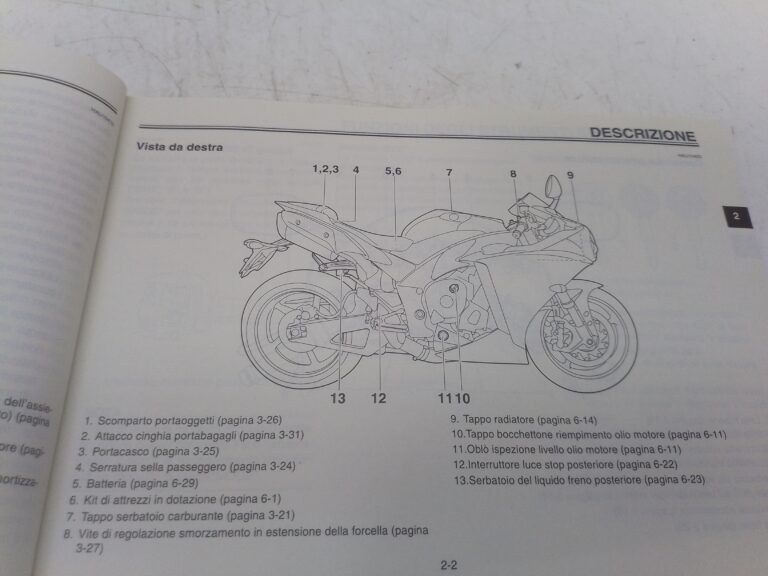 Yamaha R1 08 libretto uso e manutenzione 14b28199h0