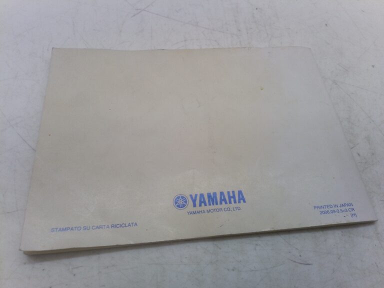 Yamaha R1 06 libretto uso e manutenzione 4c828199h0