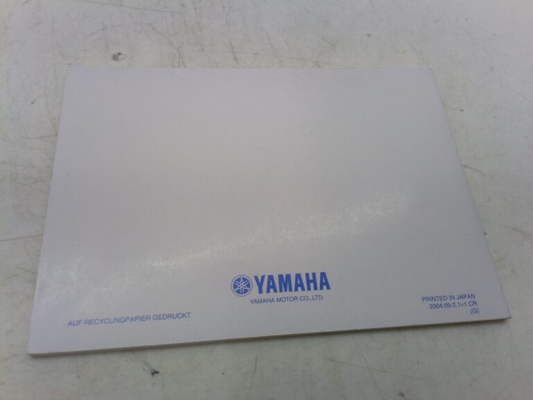 Yamaha R1 04 libretto uso e manutenzione 5vy28199g1 Germania