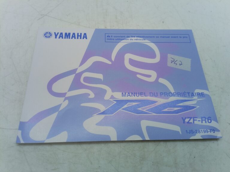 Yamaha r6 11 libretto uso e manutenzione 1js28199f0 Francia