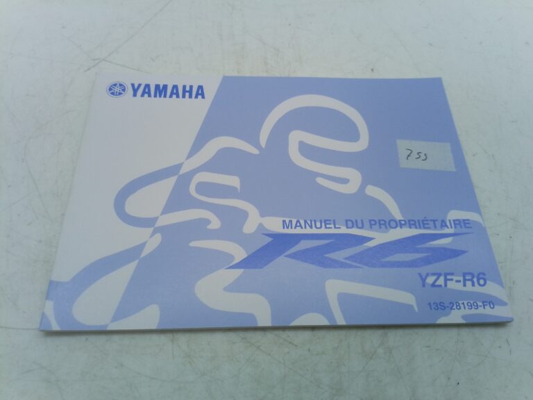 Yamaha r6 07 libretto uso e manutenzione 13s28199f0 francia