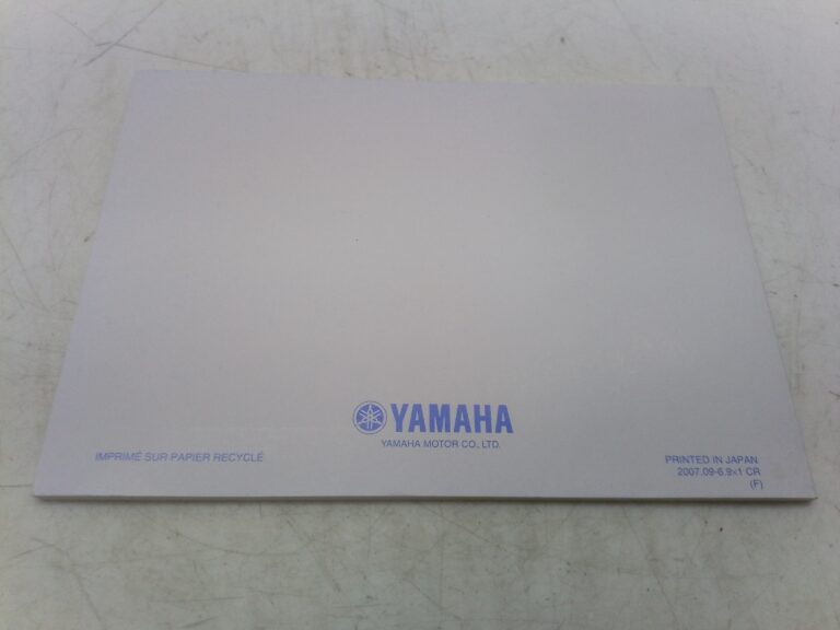 Yamaha r6 07 libretto uso e manutenzione 13s28199f0 francia