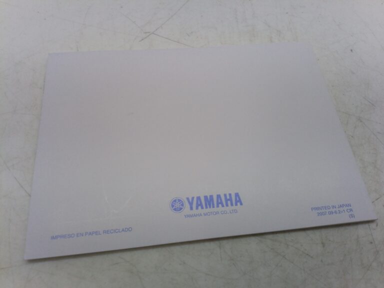 Yamaha r6 07 libretto uso e manutenzione 13s28199s0 spagna