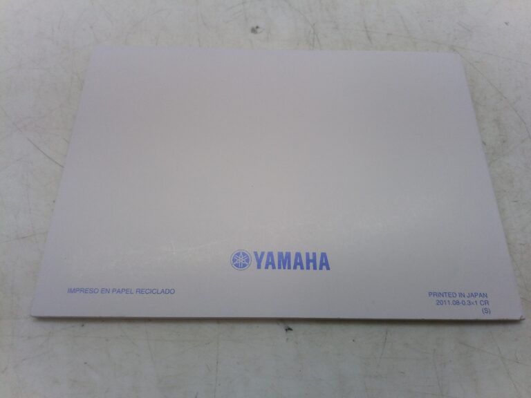 Yamaha r6 11 libretto uso e manutenzione 1js28199s0 spagna