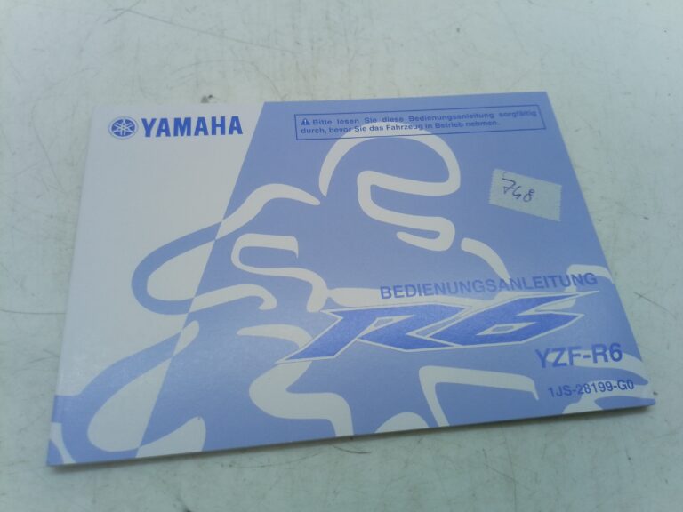 Yamaha r6 11 libretto uso e manutenzione 1js28199g0 Germania