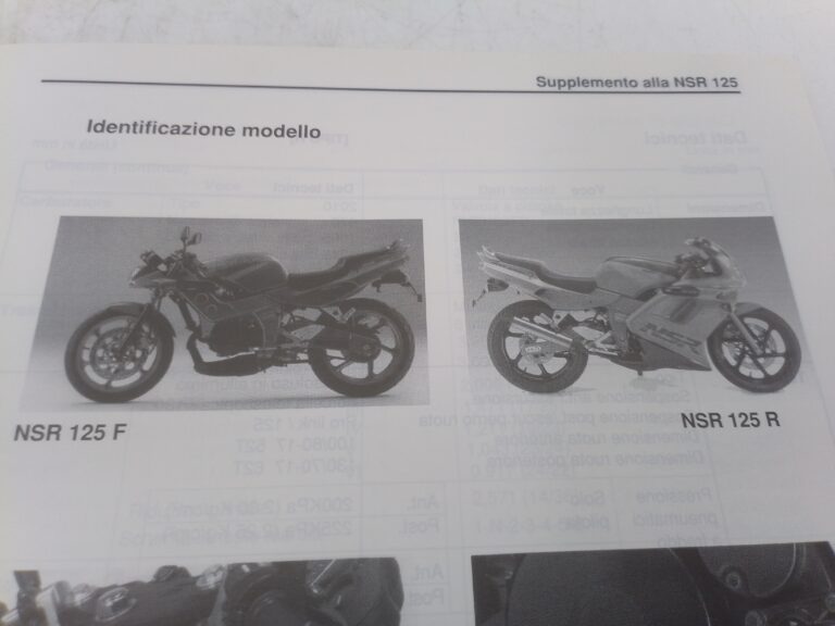 Honda NSR 125 f/r 93 manuale d'officina supplemento 69kbs1it