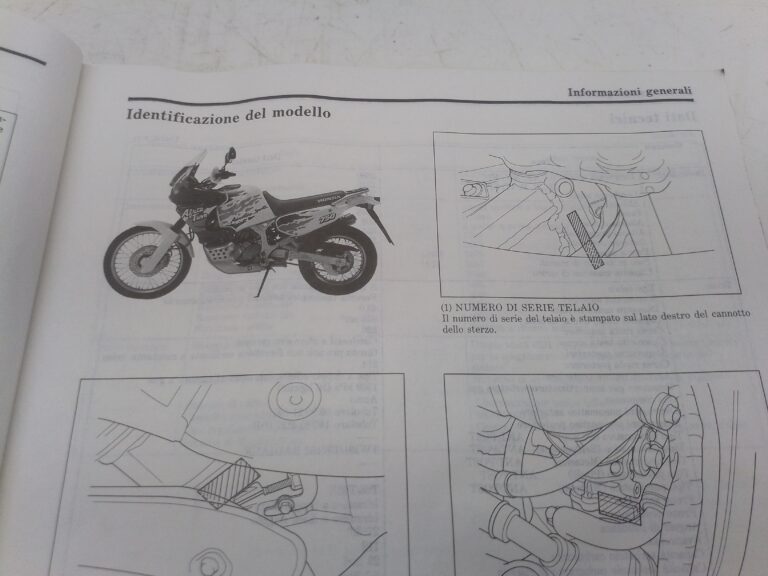 Honda xrv 750 p 92 manuale d'officina 69my100