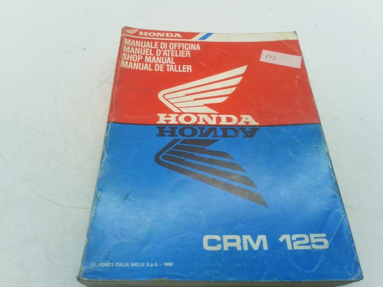 Honda CRM 125 90 manuale d'officina 66kak000