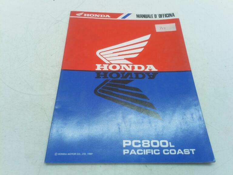 Honda PC 800 l pacific coast 89 manuale d'officina supplemento 69mr500z