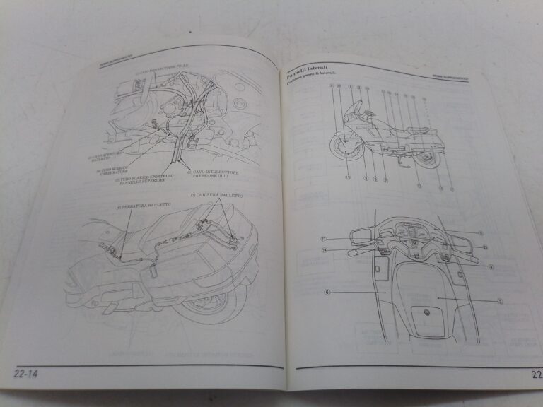 Honda PC 800 l pacific coast 89 manuale d'officina supplemento 69mr500z