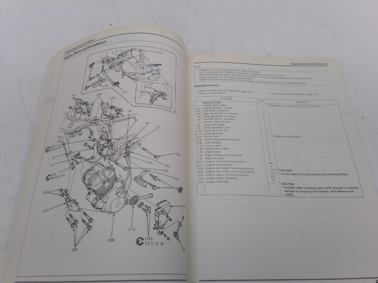 Honda CB 250 n 94 manuale d'officina 62kbg00 inglese