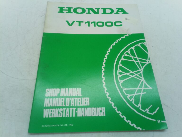 Honda VT 1100 c 93 manuale d'officina supplemento 67mm800z ing francese tedesco