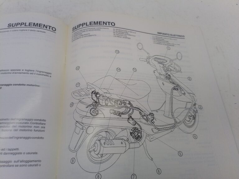 Honda SJ 100 t 96 manuale d'officina supplemento 69keea5x