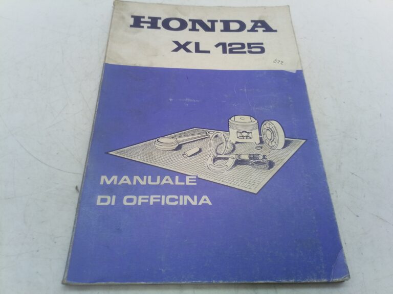 Honda XL 125 manuale d'officina 69kb100