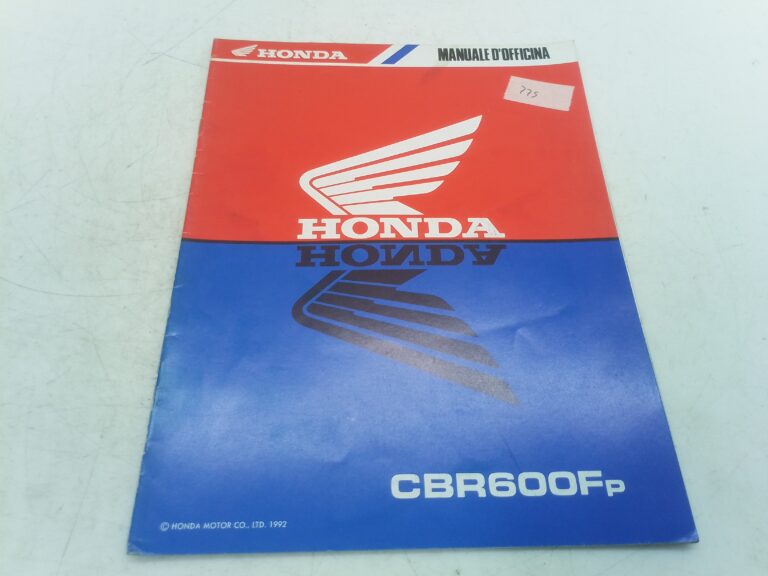 Honda CBR 600 f p 92manuale d'officina supplemento 69mv900z