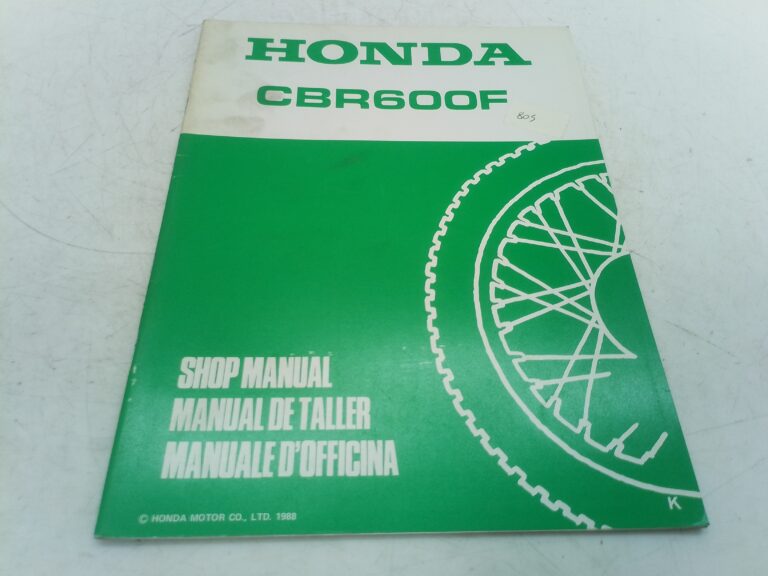 Honda CBR 600 f 88 manuale d'officina supplemento 67mn430x