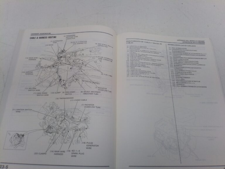 Honda CBR 600 f 88 manuale d'officina supplemento 67mn430x