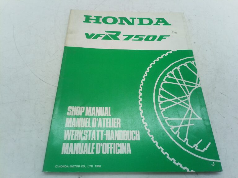 Honda VFR 750 F 88 manuale d'officina supplemento 66ml700y