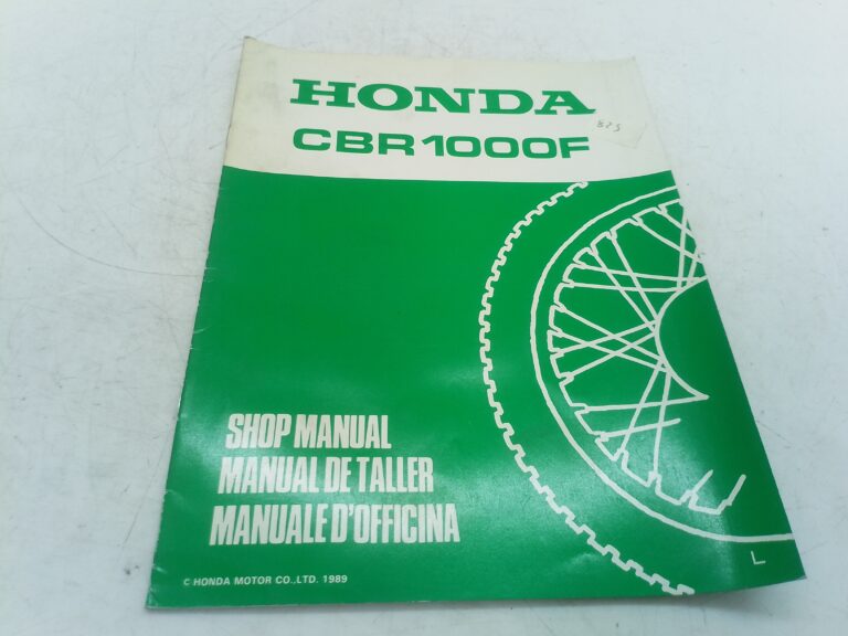 Honda CBR 1000 F 89 manuale d'officina supplemento 67mm530y