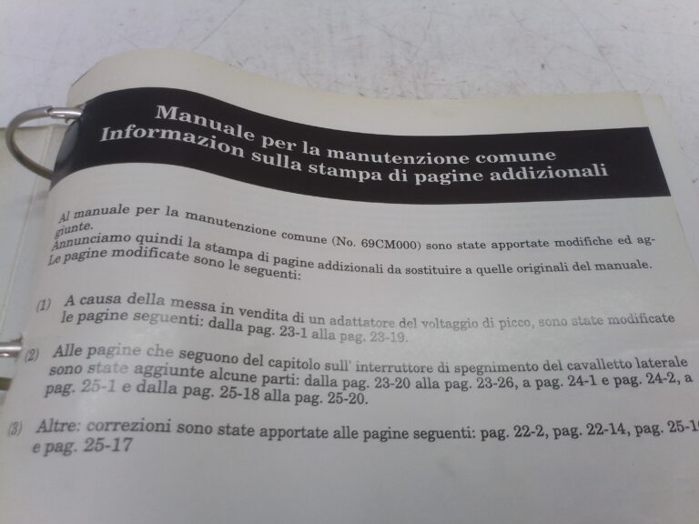 Honda manuale per la manutenzione comune 89 69cm000z 69cm200 69cm000