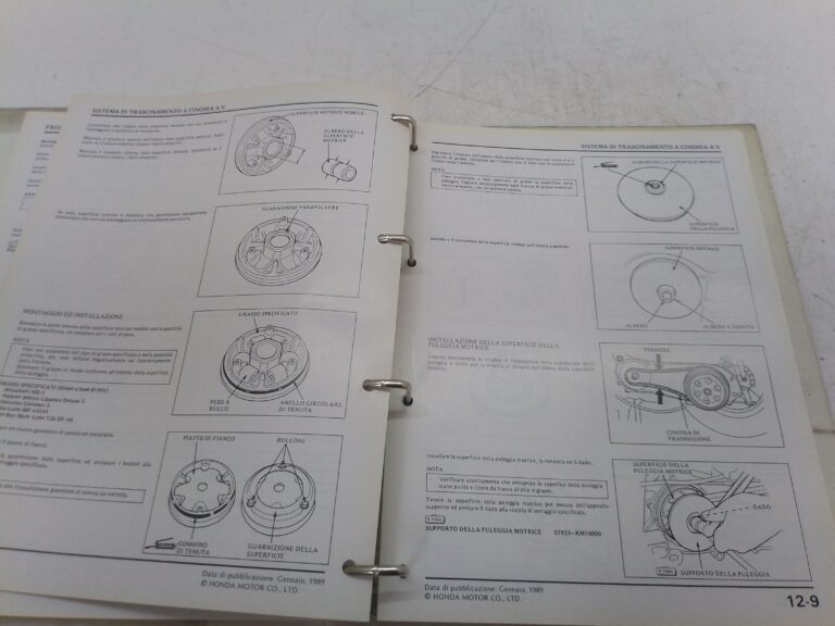 Honda manuale per la manutenzione comune 89 69cm000z 69cm200 69cm000