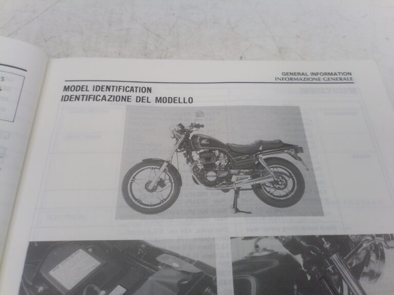 Honda CB 450 SC 86 manuale d'officina 68mc900