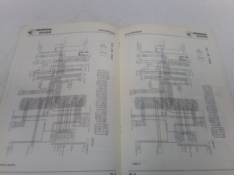 Honda SH 50 manuale d'officina supplemento ing smsh50sp00ad