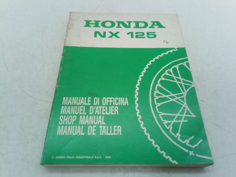 Honda NX 125 89 manuale d'officina 66kay000