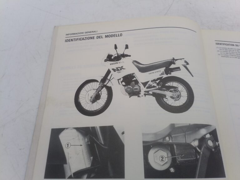 Honda NX 125 89 manuale d'officina 66kay000