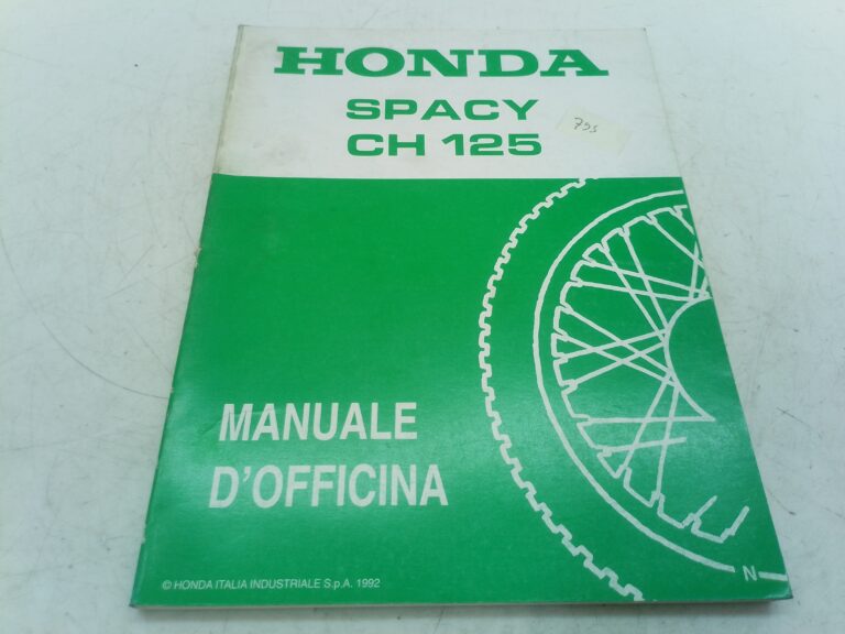 Honda CH 125 spacy 92 manuale d'officina 69kv80it