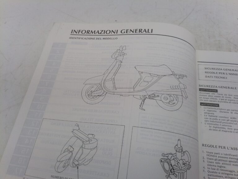 Honda NH 50 hi 89 manuale d'officina 69gy900