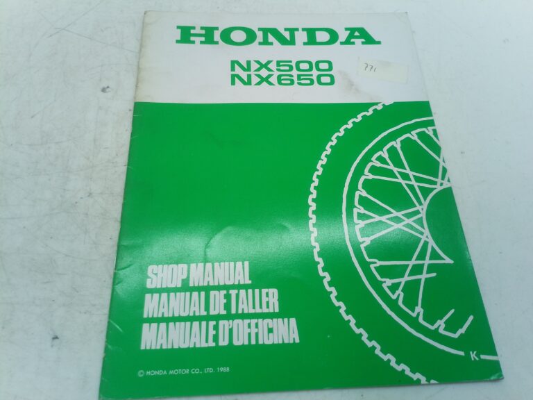 Honda nx 500 650 88 manuale d'officina supplemento 67mn930z