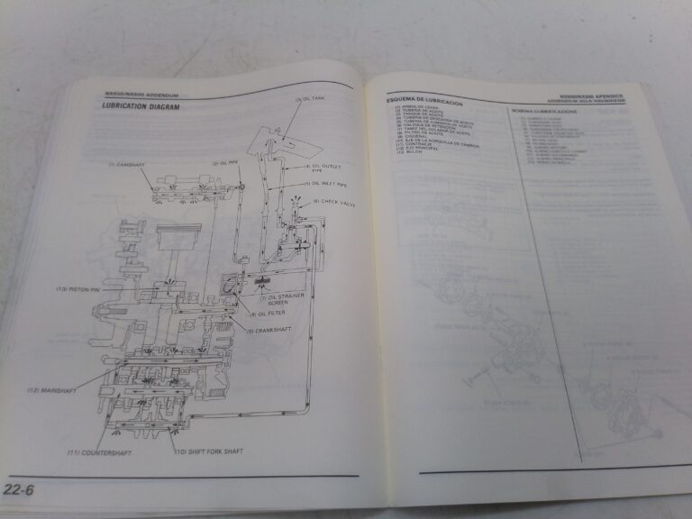 Honda nx 500 650 88 manuale d'officina supplemento 67mn930z