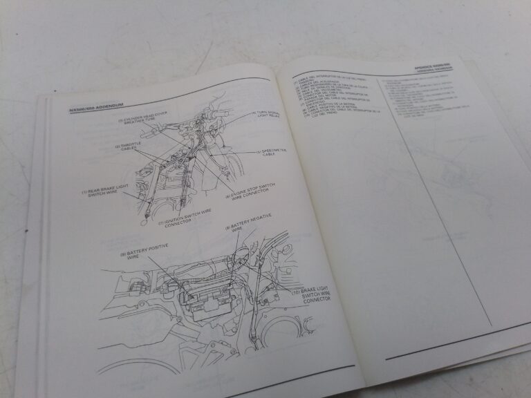 Honda nx 500 650 91 manuale d'officina supplemento 67mn930v