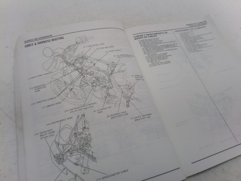 Honda XL 600 v 90 manuale d'officina supplemento 67mm930y