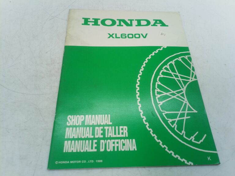 Honda XL 600 v 88 manuale d'officina supplemento 67mm930z