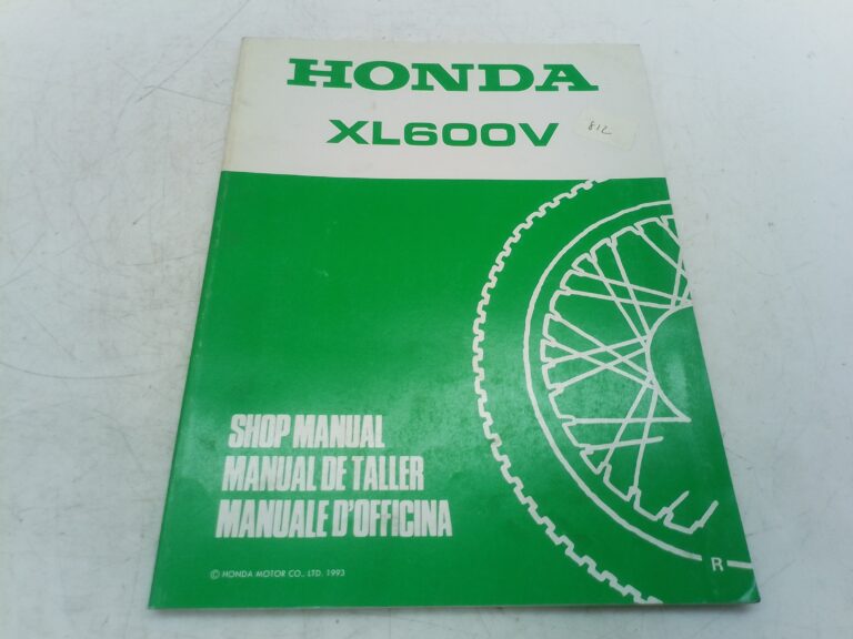 Honda XL 600 v 93 manuale d'officina supplemento 67mm930x