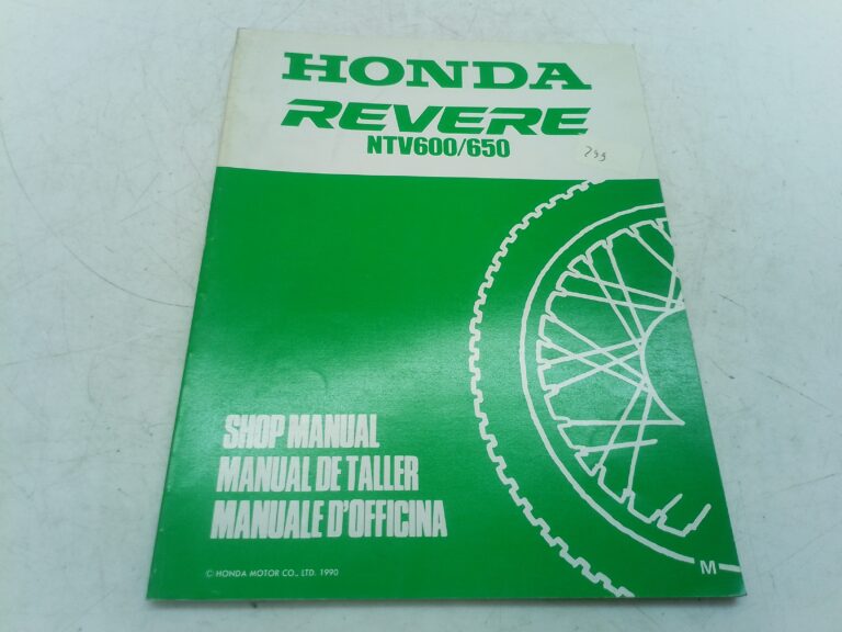 Honda NTV 600 650 Revere 90 manuale d'officina supplemento 67ms930y