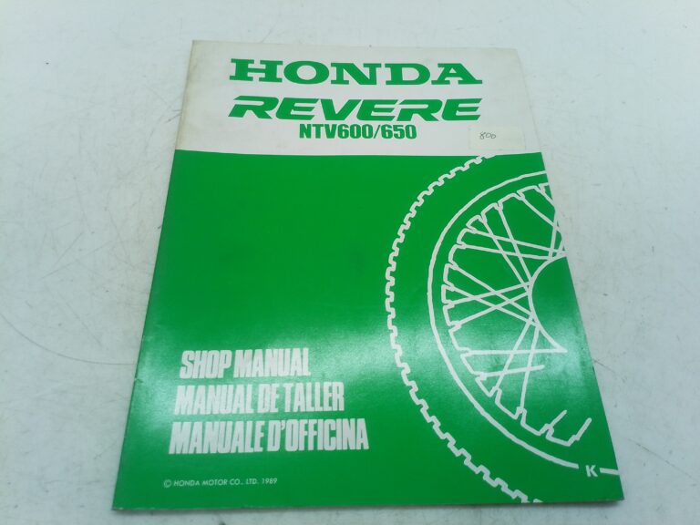 Honda NTV 600 650 Revere 89 manuale d'officina supplemento 67ms930z