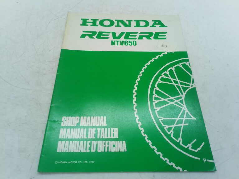 Honda NTV 600 650 Revere 92 manuale d'officina supplemento 67ms930x