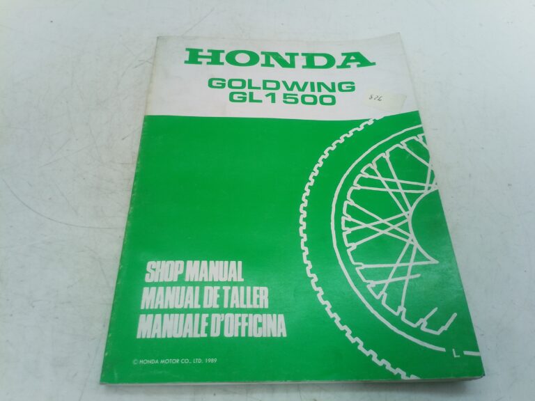 Honda goldwing GL 1500 89 manuale d'officina supplemento 67mn530y