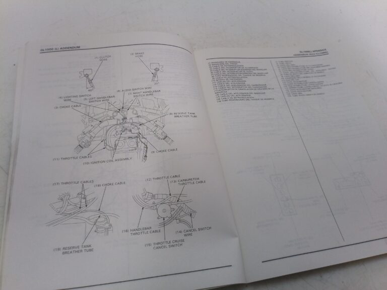 Honda goldwing GL 1500 89 manuale d'officina supplemento 67mn530y