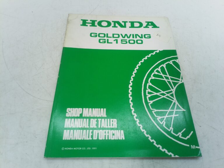 Honda goldwing GL 1500 91 manuale d'officina supplemento 67mn530x