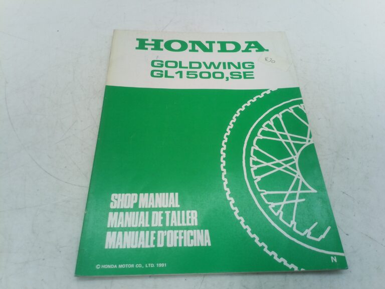 Honda goldwing GL 1500 se 91 manuale d'officina supplemento 67mn530v