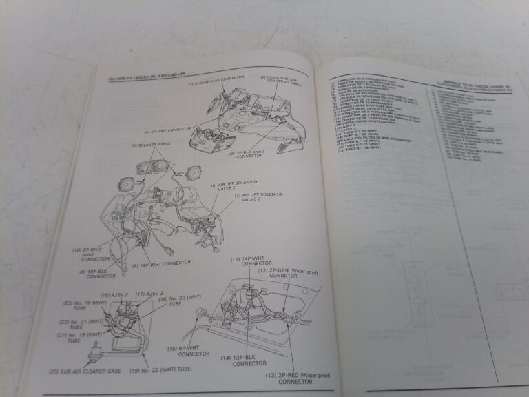 Honda goldwing GL 1500 se 91 manuale d'officina supplemento 67mn530v