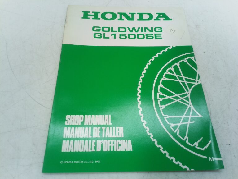 Honda goldwing GL 1500 se 91 manuale d'officina supplemento 67mn530w