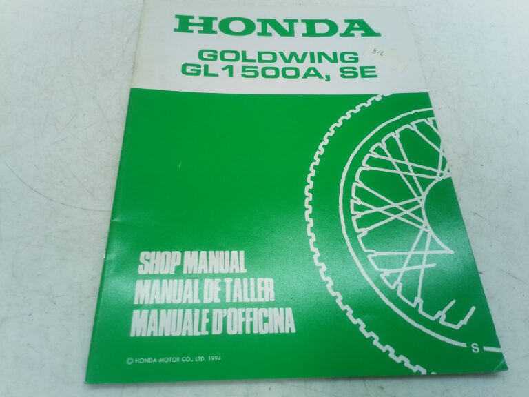 Honda goldwing GL 1500 a se 94 manuale d'officina supplemento 67mn530s