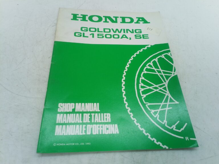 Honda goldwing GL 1500 a se 93 manuale d'officina supplemento 67mn530t